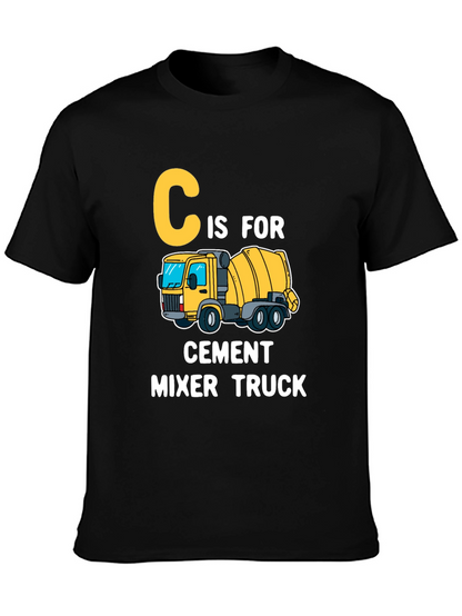 C is for Cement Mixer Truck Kids T-Shirt