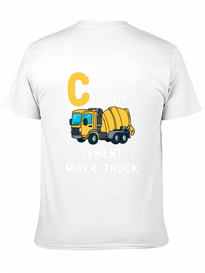 C is for Cement Mixer Truck Kids T-Shirt