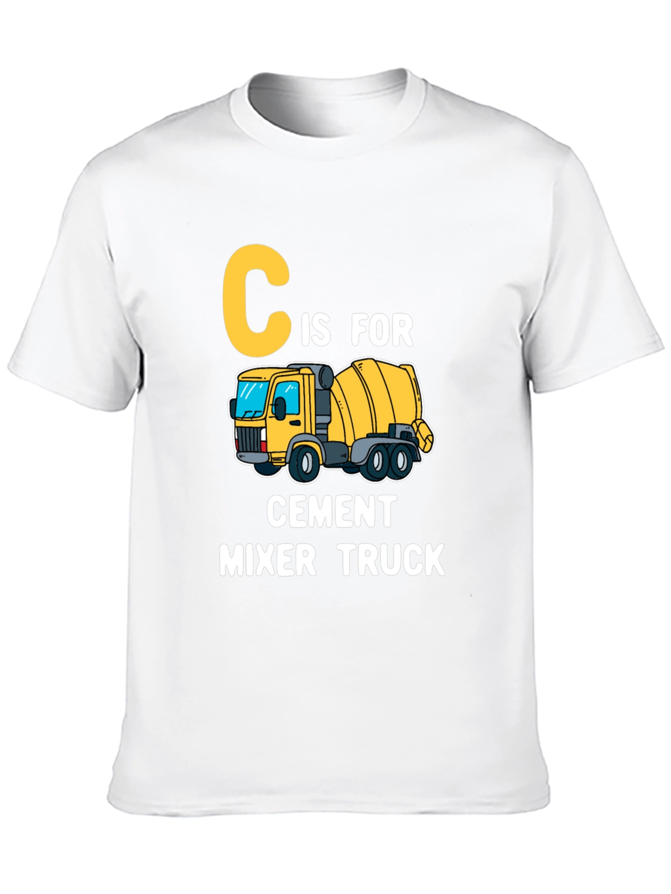 C is for Cement Mixer Truck Kids T-Shirt