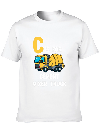 C is for Cement Mixer Truck Kids T-Shirt