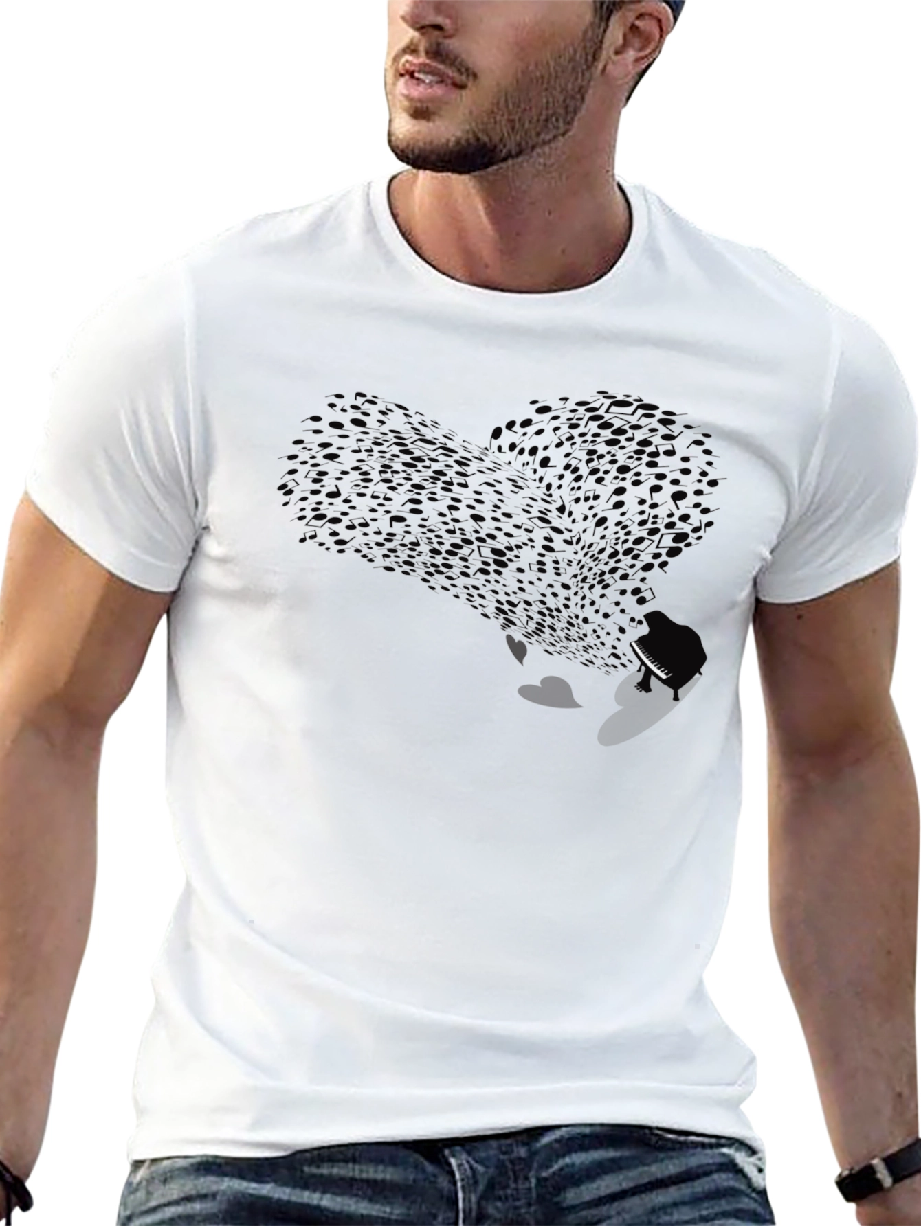 School of Fish Heart Graphic Tee