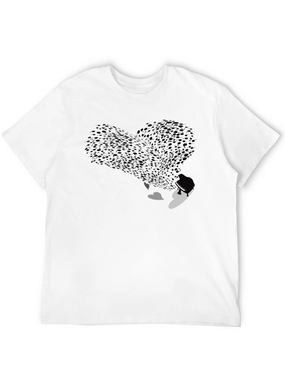 School of Fish Heart Graphic Tee