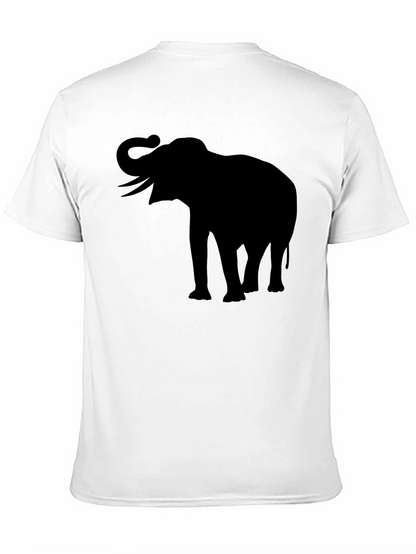 Elephant Silhouette T-Shirt - Black