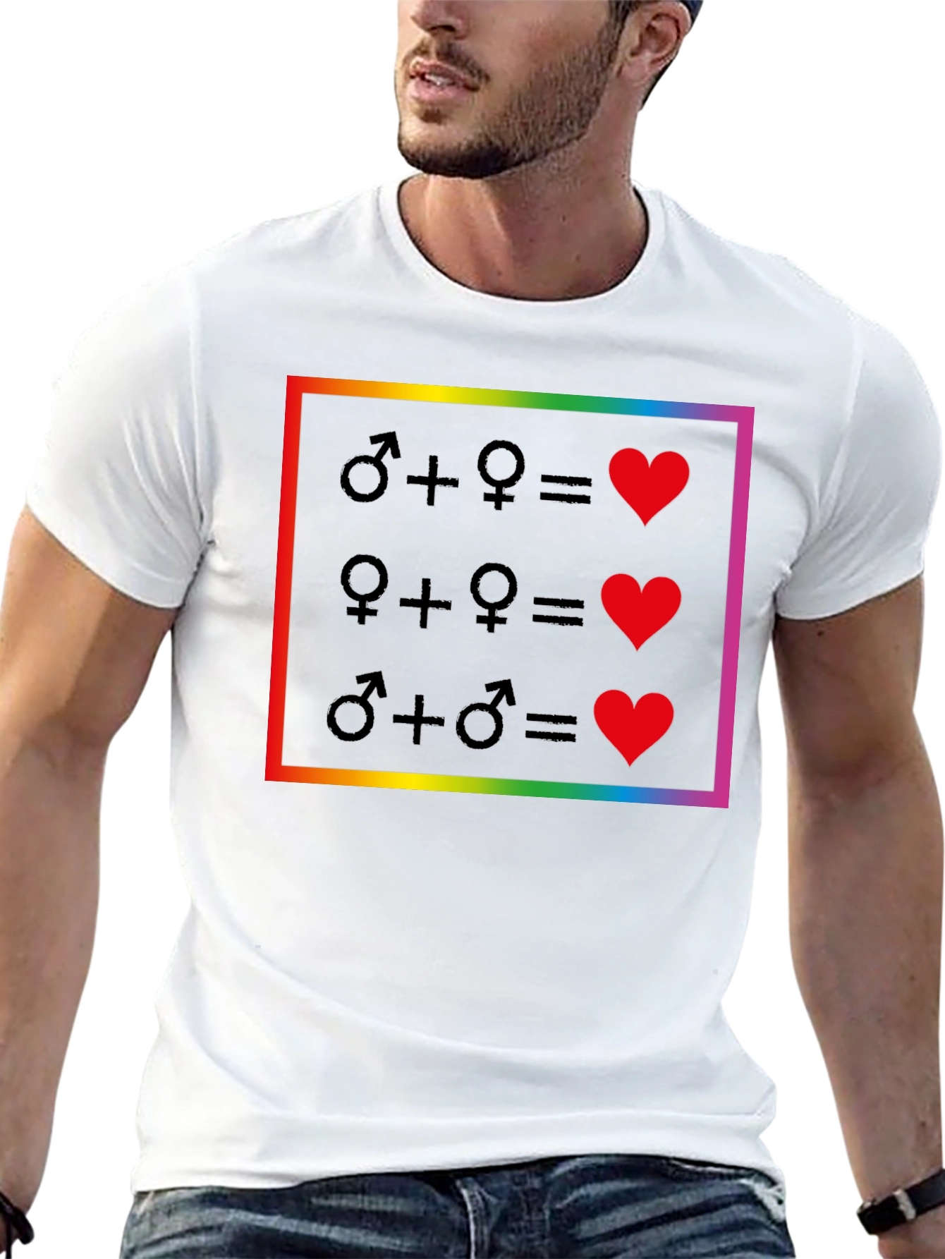 Love Wins Equality T-Shirt - Pride Rainbow Design