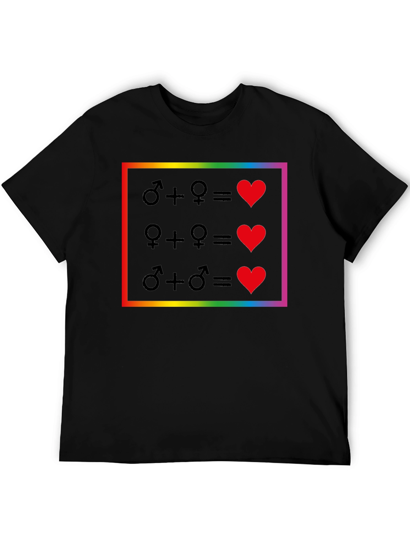 Love Wins Equality T-Shirt - Pride Rainbow Design