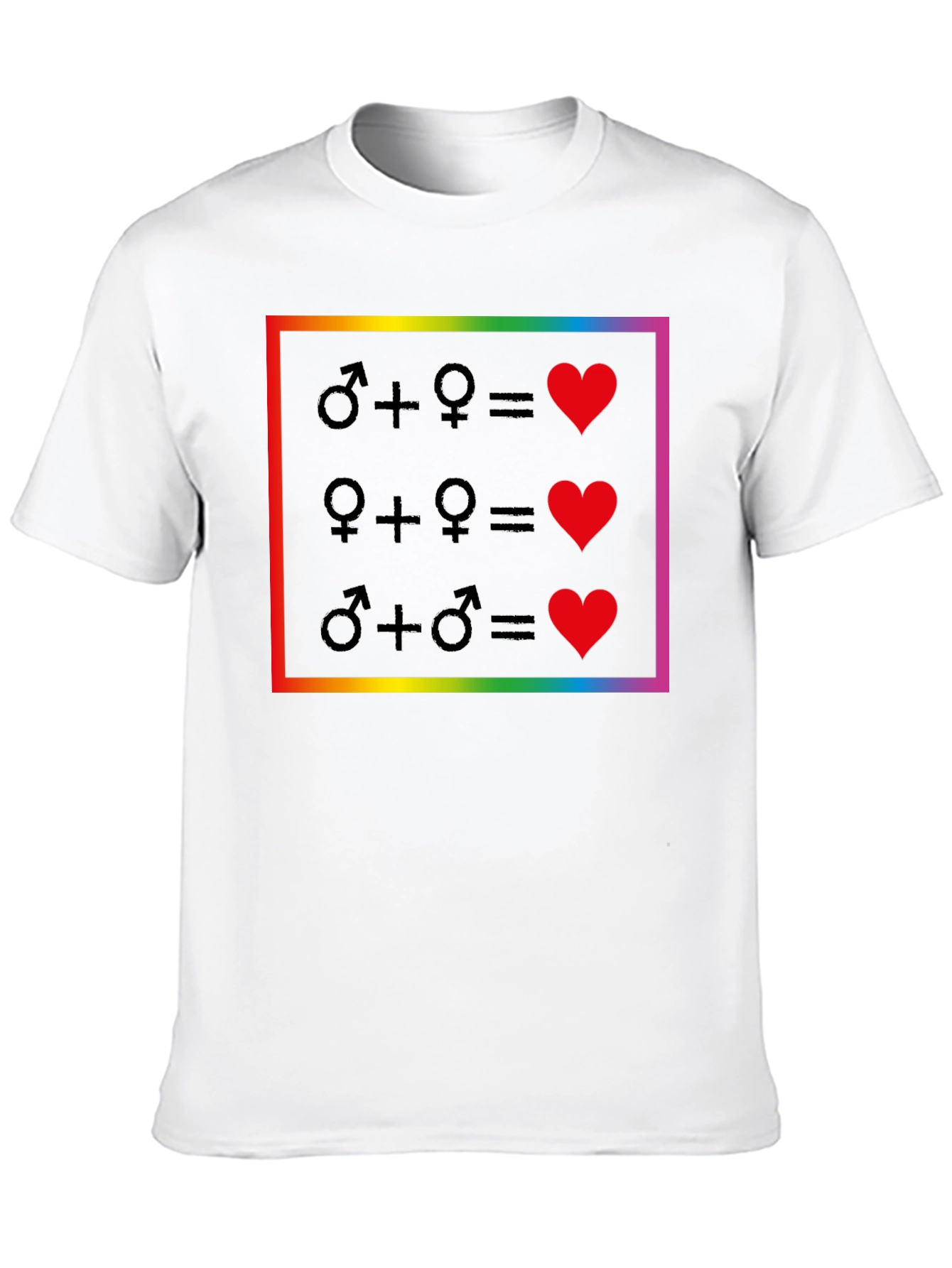 Love Wins Equality T-Shirt - Pride Rainbow Design