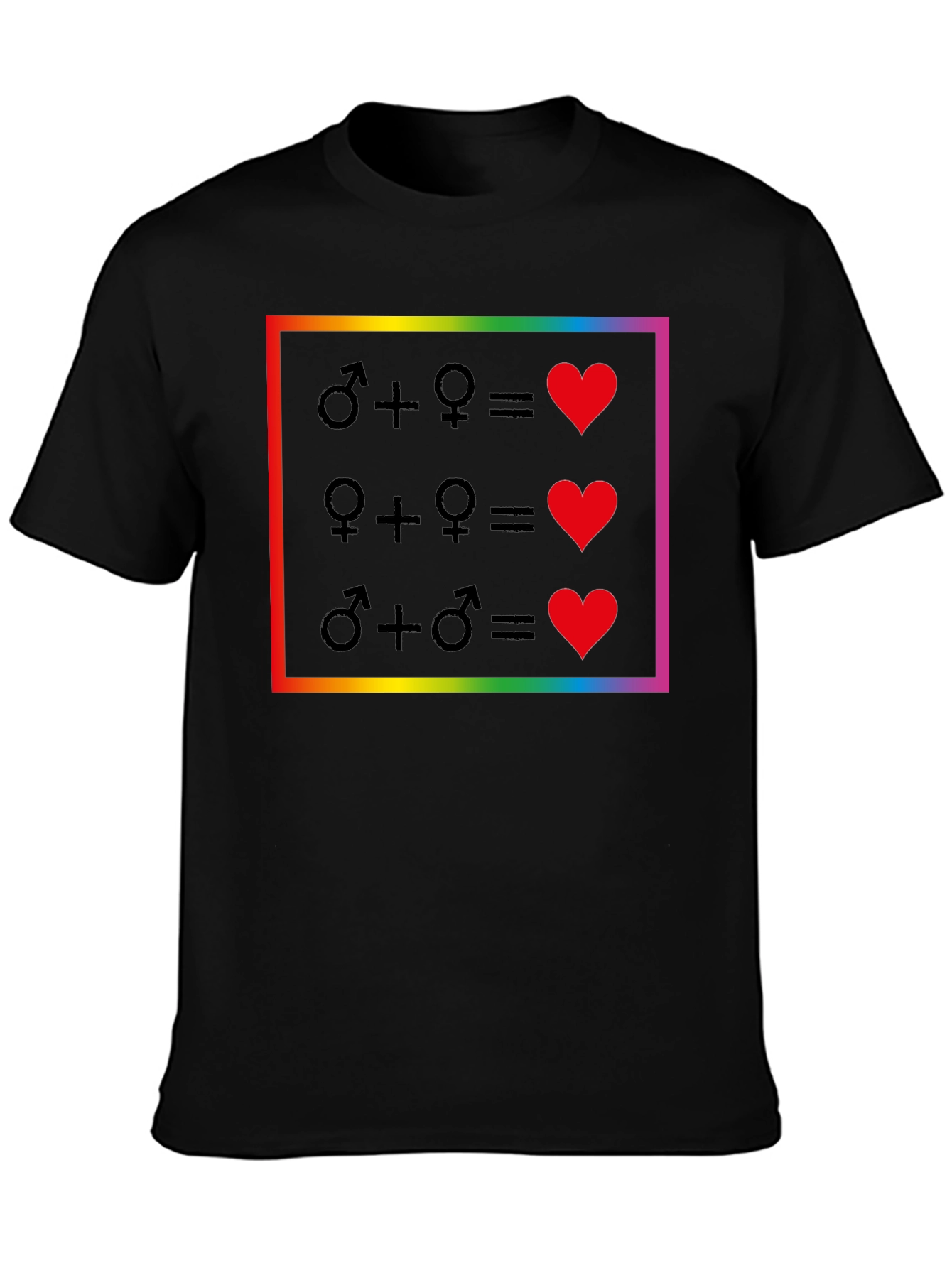 Love Wins Equality T-Shirt - Pride Rainbow Design
