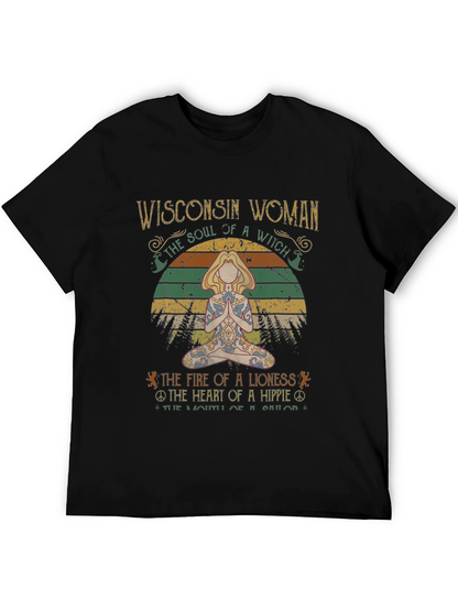 Wisconsin Woman T-Shirt - Soul of a Witch