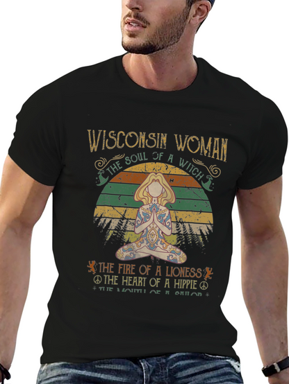 Wisconsin Woman T-Shirt - Soul of a Witch