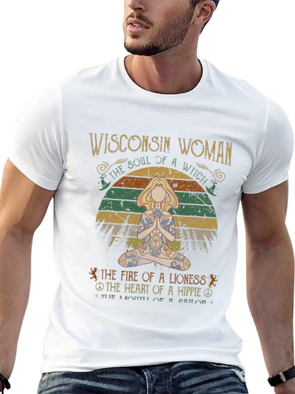 Wisconsin Woman T-Shirt - Soul of a Witch