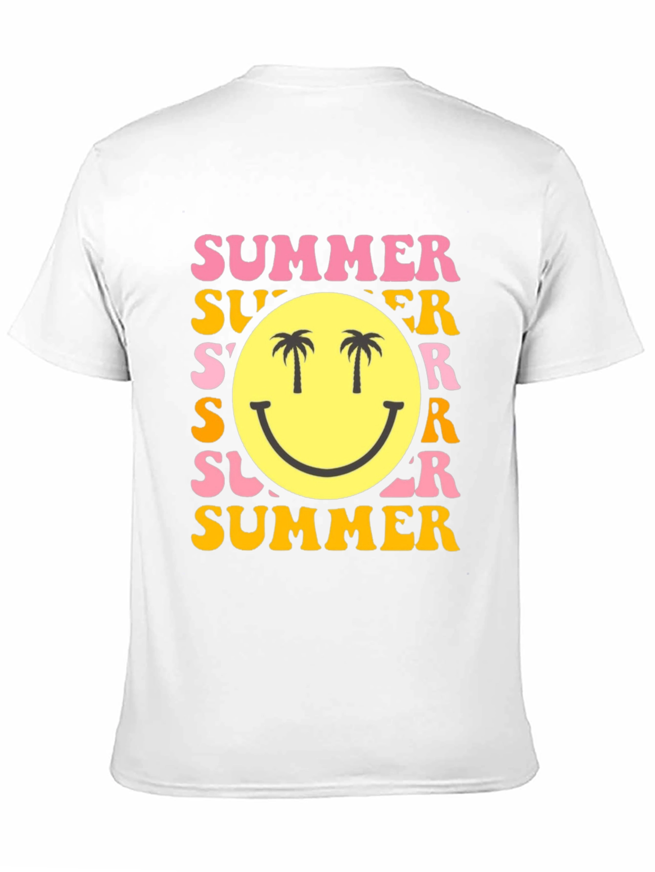 Summer Smiley Face Graphic T-Shirt
