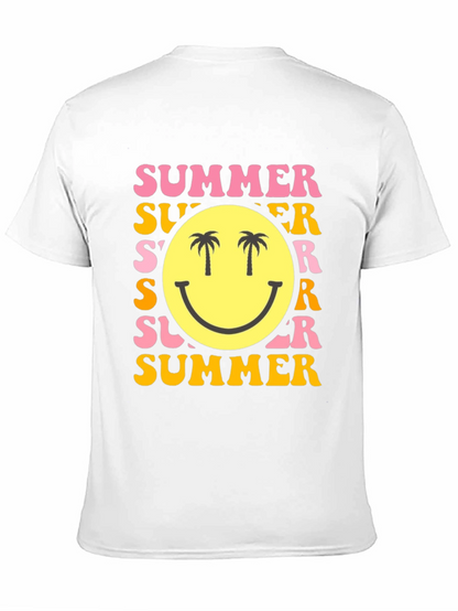 Summer Smiley Face Graphic T-Shirt