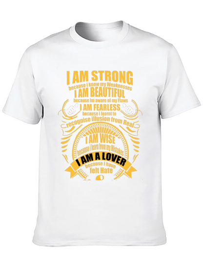 Inspirational Graphic T-Shirt - Strong Beautiful Fearless Wise Lover