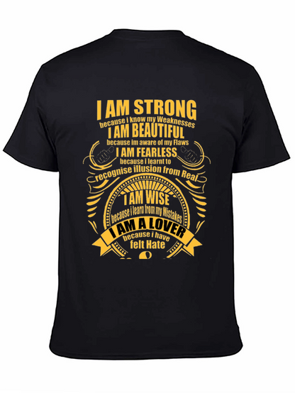 Inspirational Graphic T-Shirt - Strong Beautiful Fearless Wise Lover