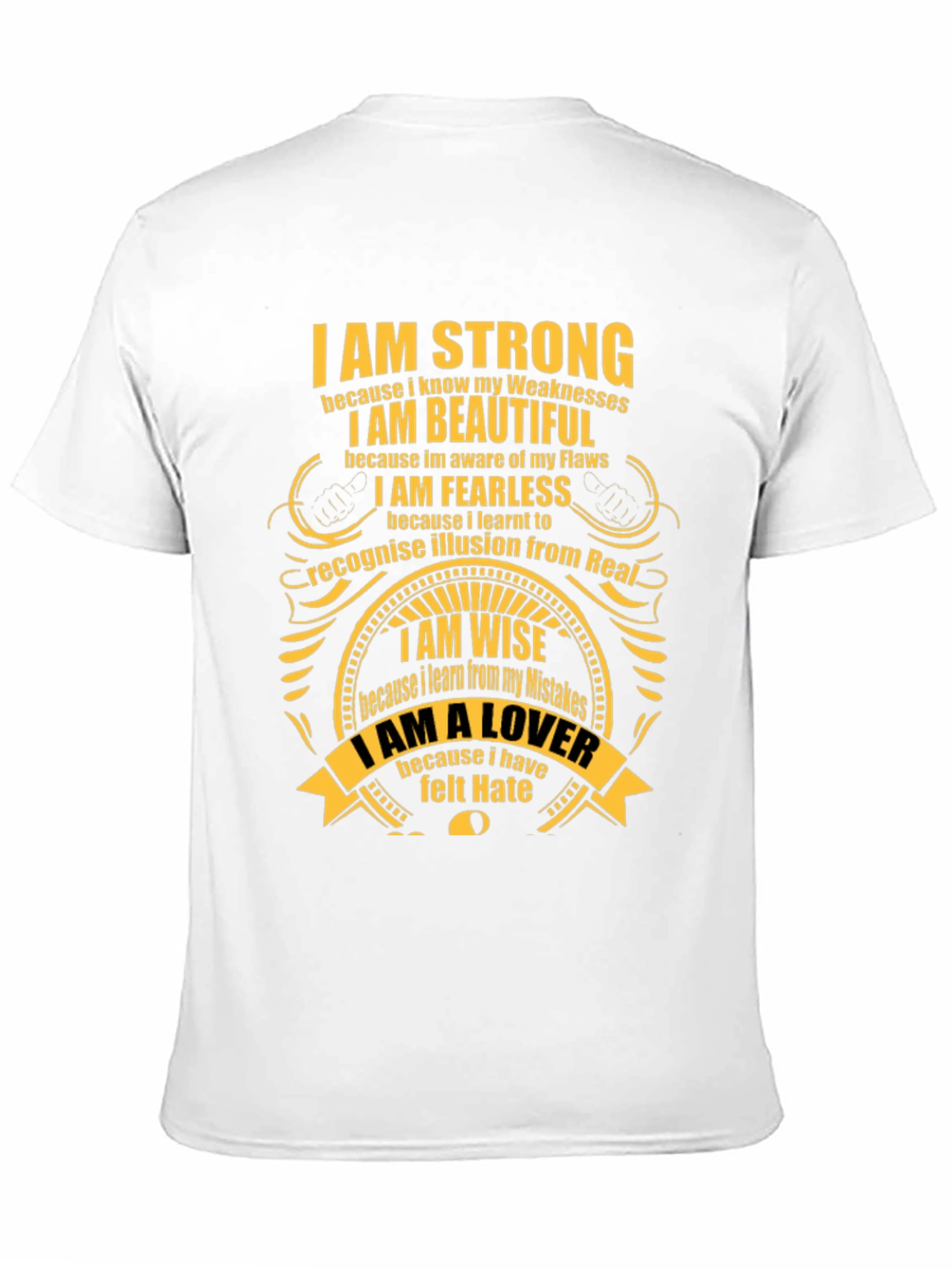 Inspirational Graphic T-Shirt - Strong Beautiful Fearless Wise Lover