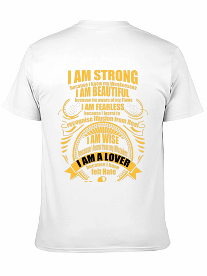 Inspirational Graphic T-Shirt - Strong Beautiful Fearless Wise Lover