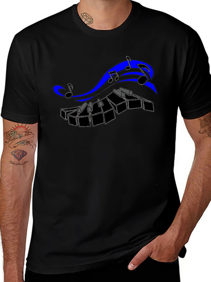 Musical Keyboard T-Shirt - Black