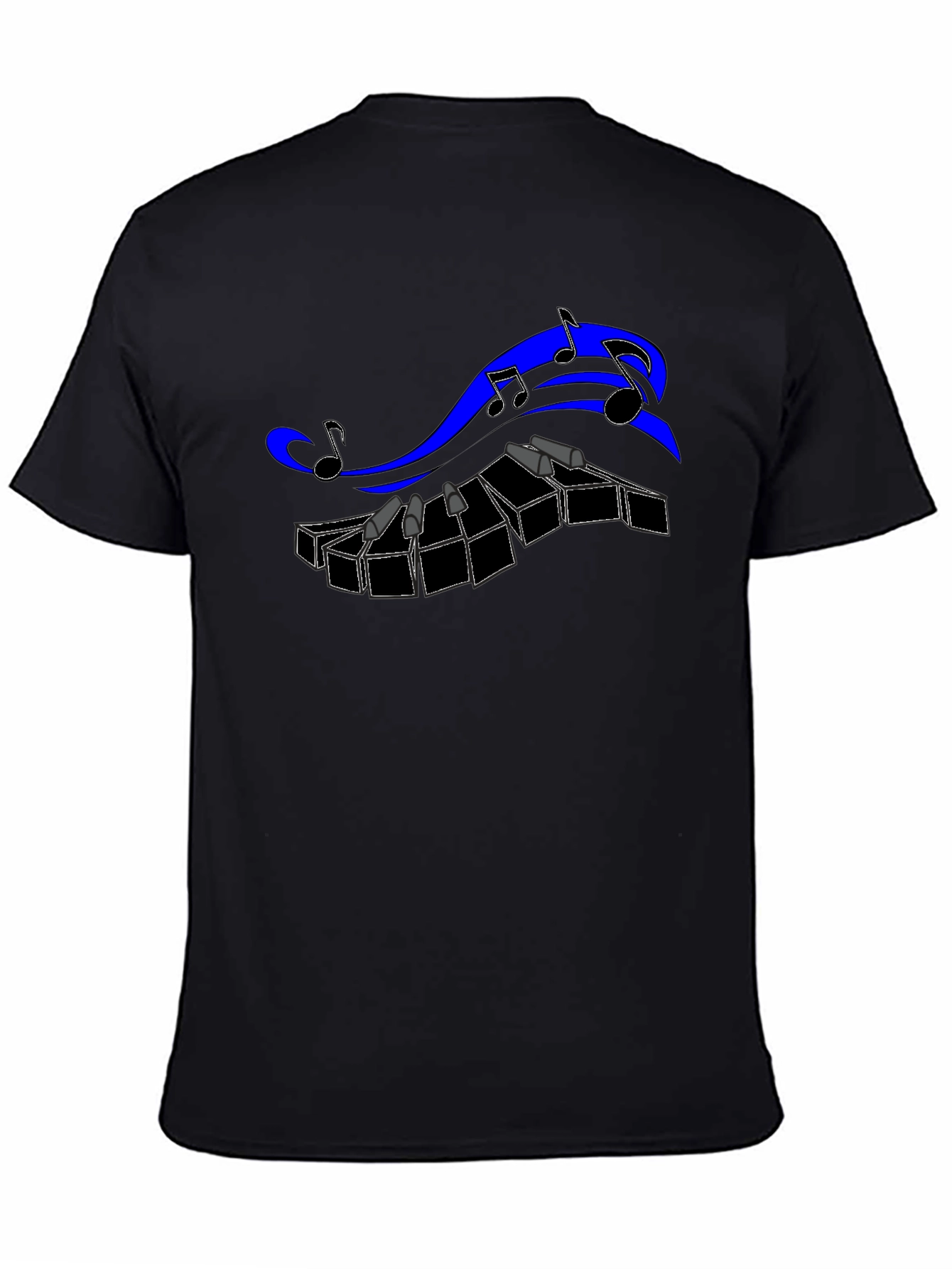 Musical Keyboard T-Shirt - Black