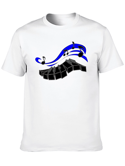 Musical Keyboard T-Shirt - Black