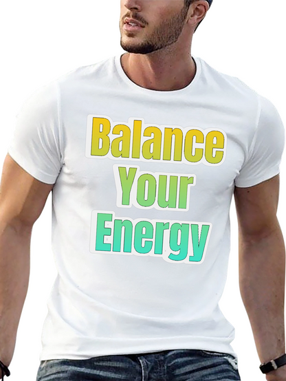 Balance Your Energy Black Graphic Tee
