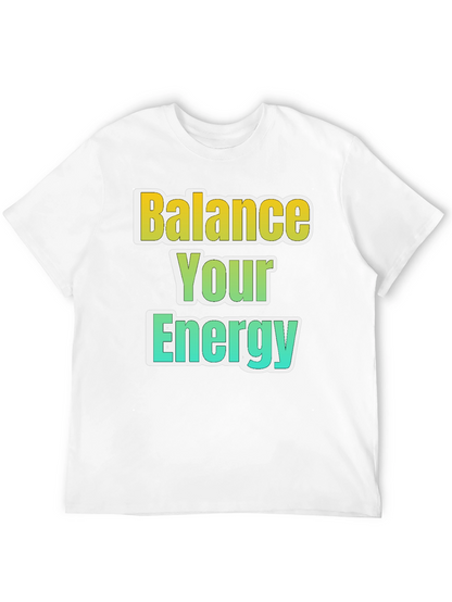 Balance Your Energy Black Graphic Tee