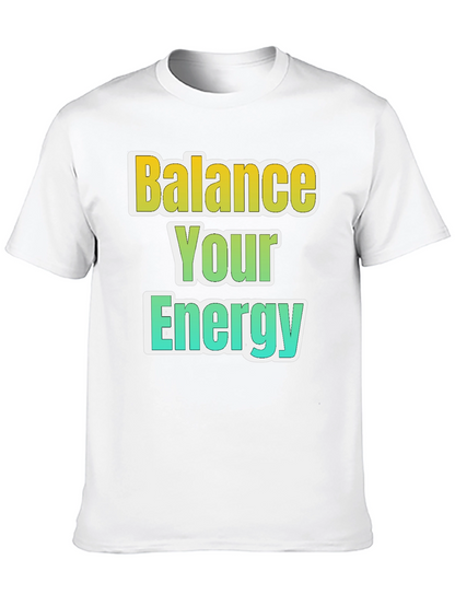 Balance Your Energy Black Graphic Tee