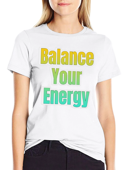 Balance Your Energy Black Graphic Tee