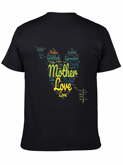 Mother Love Word Art Graphic T-Shirt