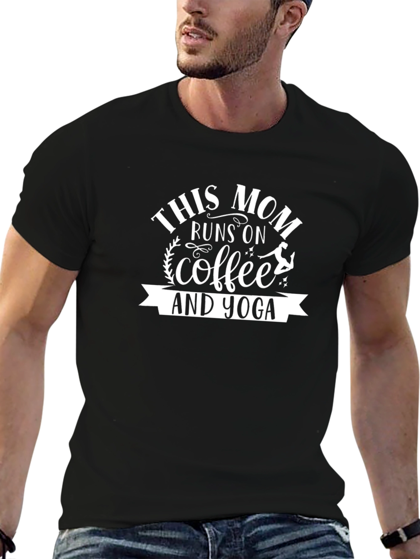 This Mom Runs on Coffee & Yoga T-Shirt