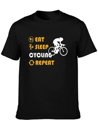 Eat Sleep Cycling Repeat T-Shirt
