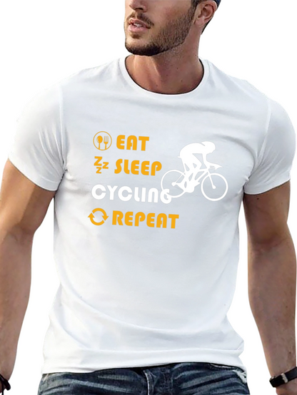 Eat Sleep Cycling Repeat T-Shirt