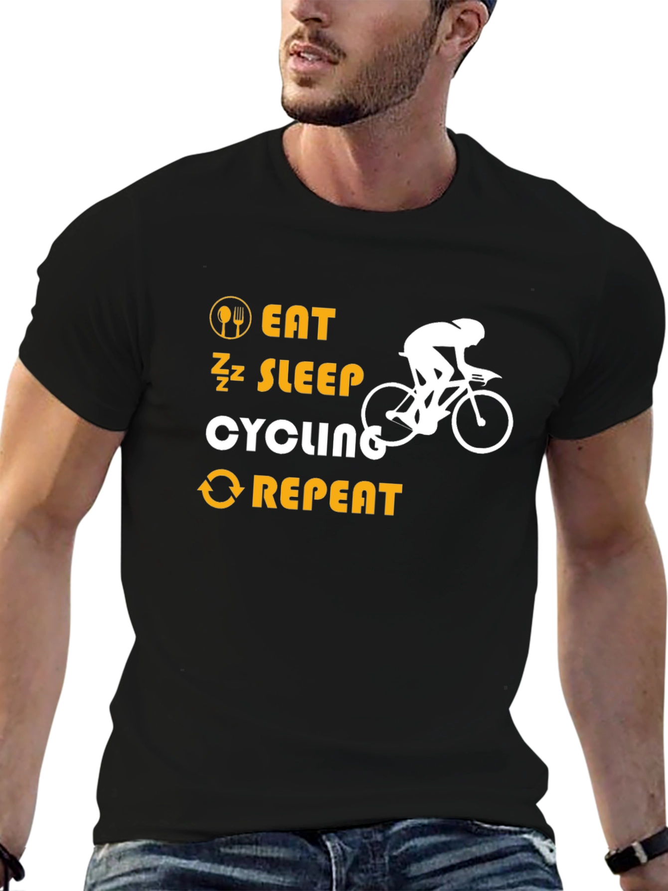 Eat Sleep Cycling Repeat T-Shirt
