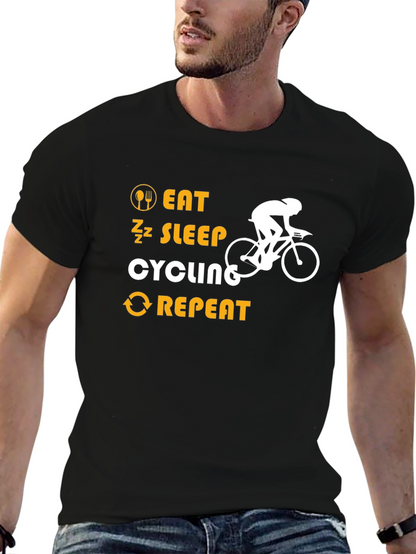 Eat Sleep Cycling Repeat T-Shirt