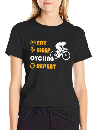 Eat Sleep Cycling Repeat T-Shirt