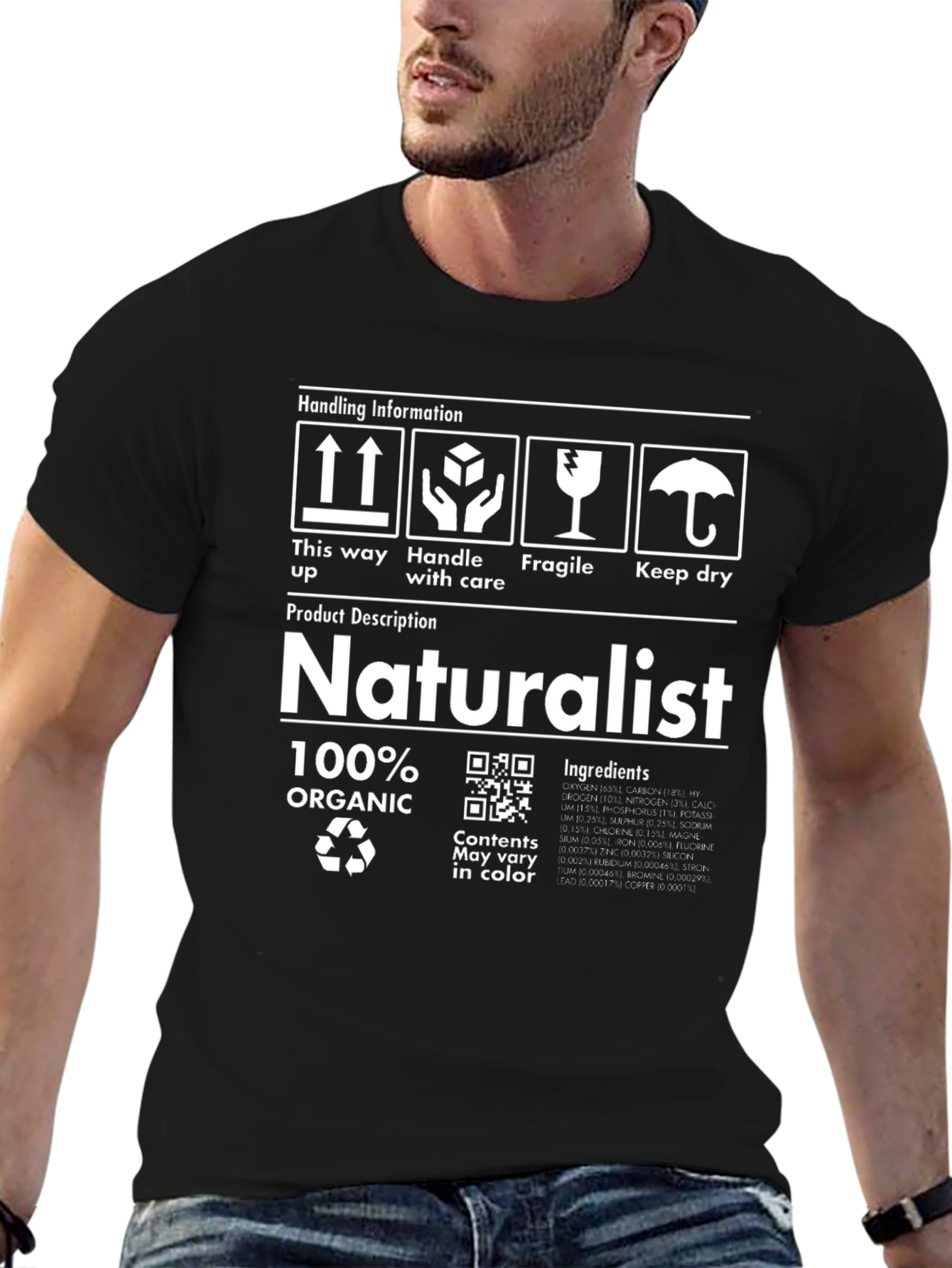 Naturalist Organic T-Shirt - Novelty Design