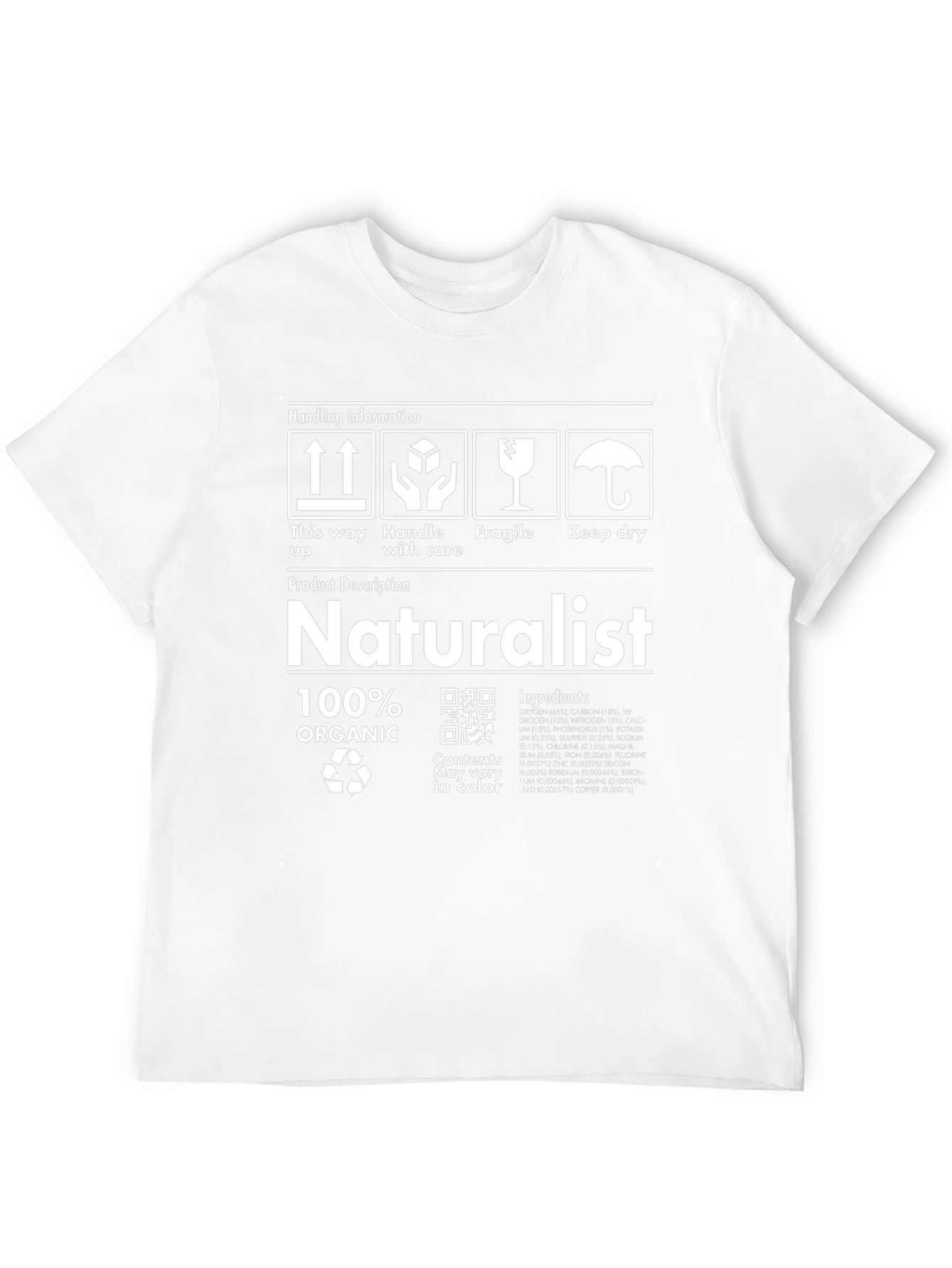 Naturalist Organic T-Shirt - Novelty Design
