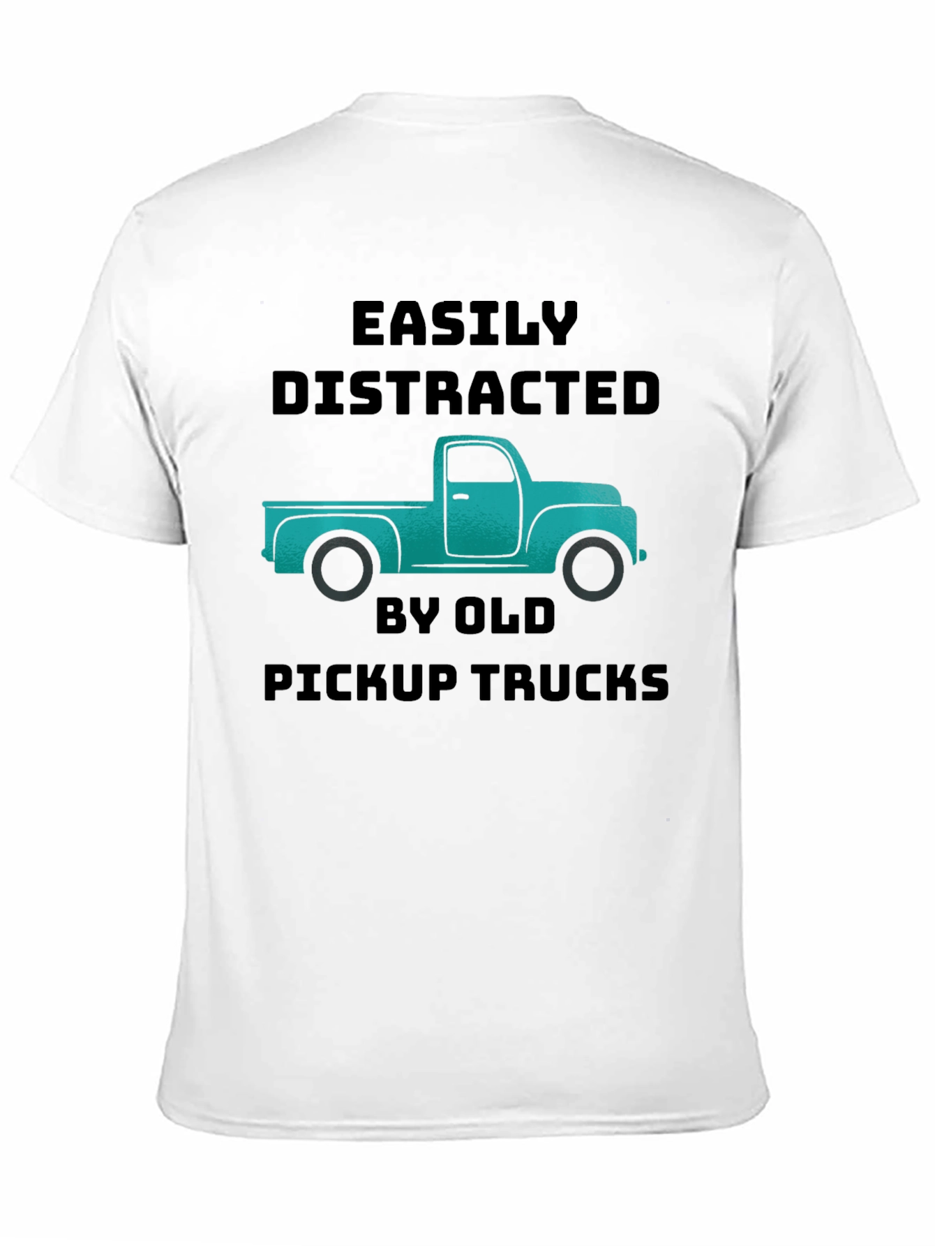 Easily Distracted Old Pickup Trucks Graphic T-Shirt
