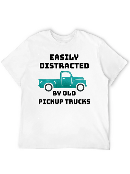Easily Distracted Old Pickup Trucks Graphic T-Shirt