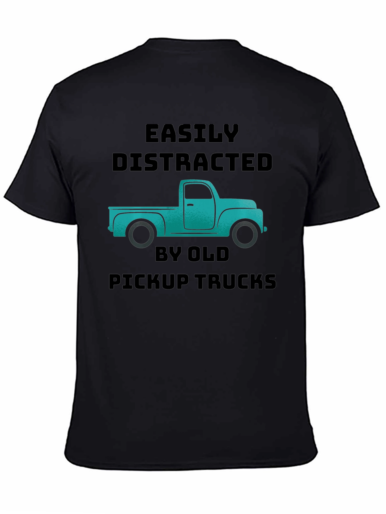 Easily Distracted Old Pickup Trucks Graphic T-Shirt