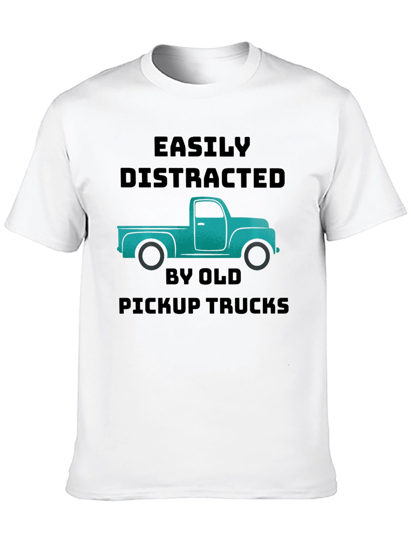 Easily Distracted Old Pickup Trucks Graphic T-Shirt
