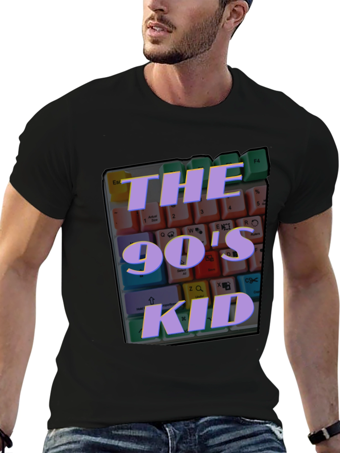 90s Kid Keyboard T-Shirt - Retro Nostalgia