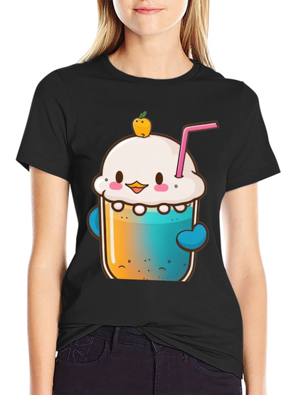 Kawaii Dessert Drink Graphic Tee - Unisex