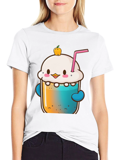 Kawaii Dessert Drink Graphic Tee - Unisex