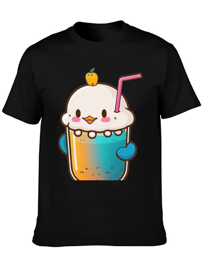 Kawaii Dessert Drink Graphic Tee - Unisex