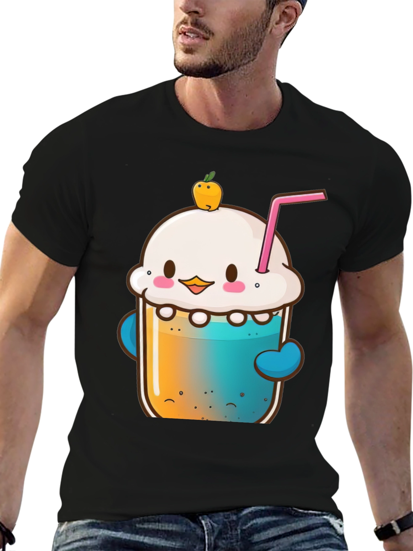 Kawaii Dessert Drink Graphic Tee - Unisex