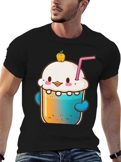 Kawaii Dessert Drink Graphic Tee - Unisex