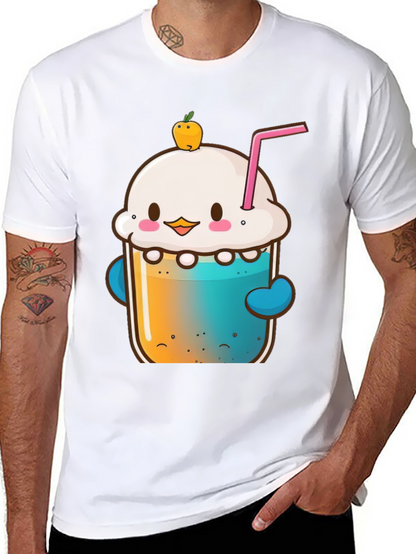 Kawaii Dessert Drink Graphic Tee - Unisex