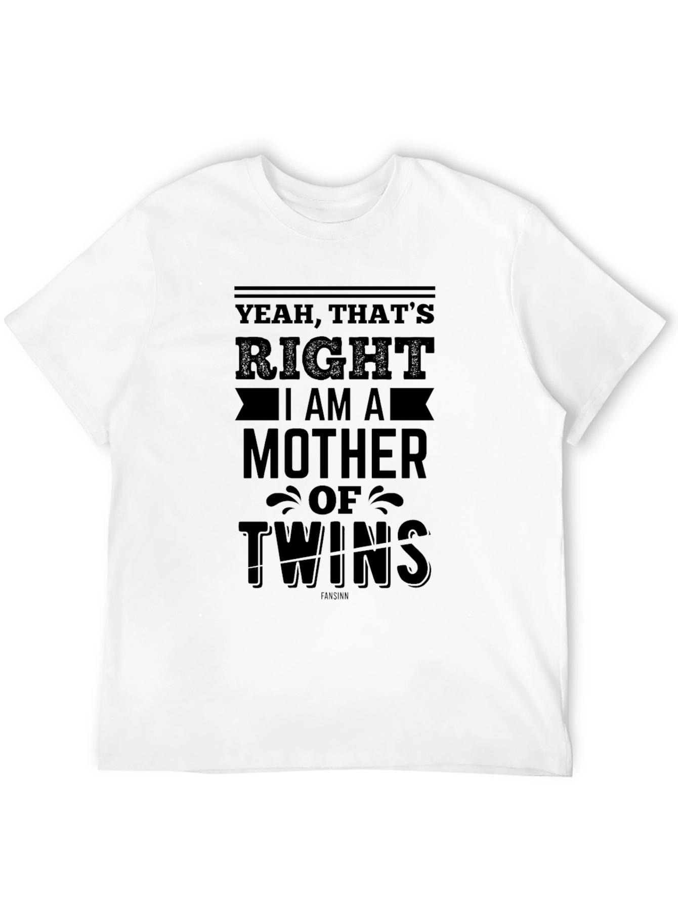 Mother of Twins Black T-Shirt