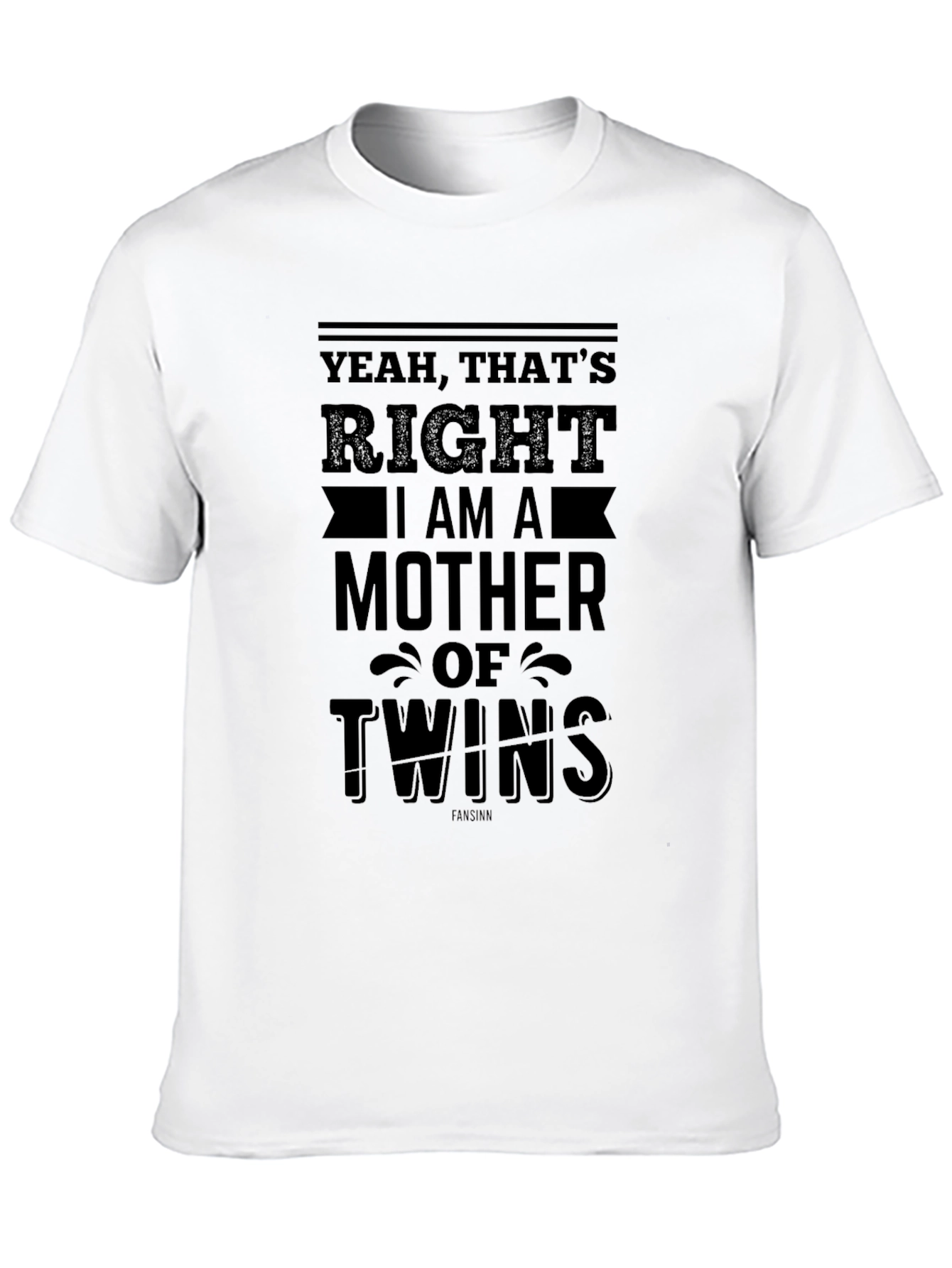 Mother of Twins Black T-Shirt
