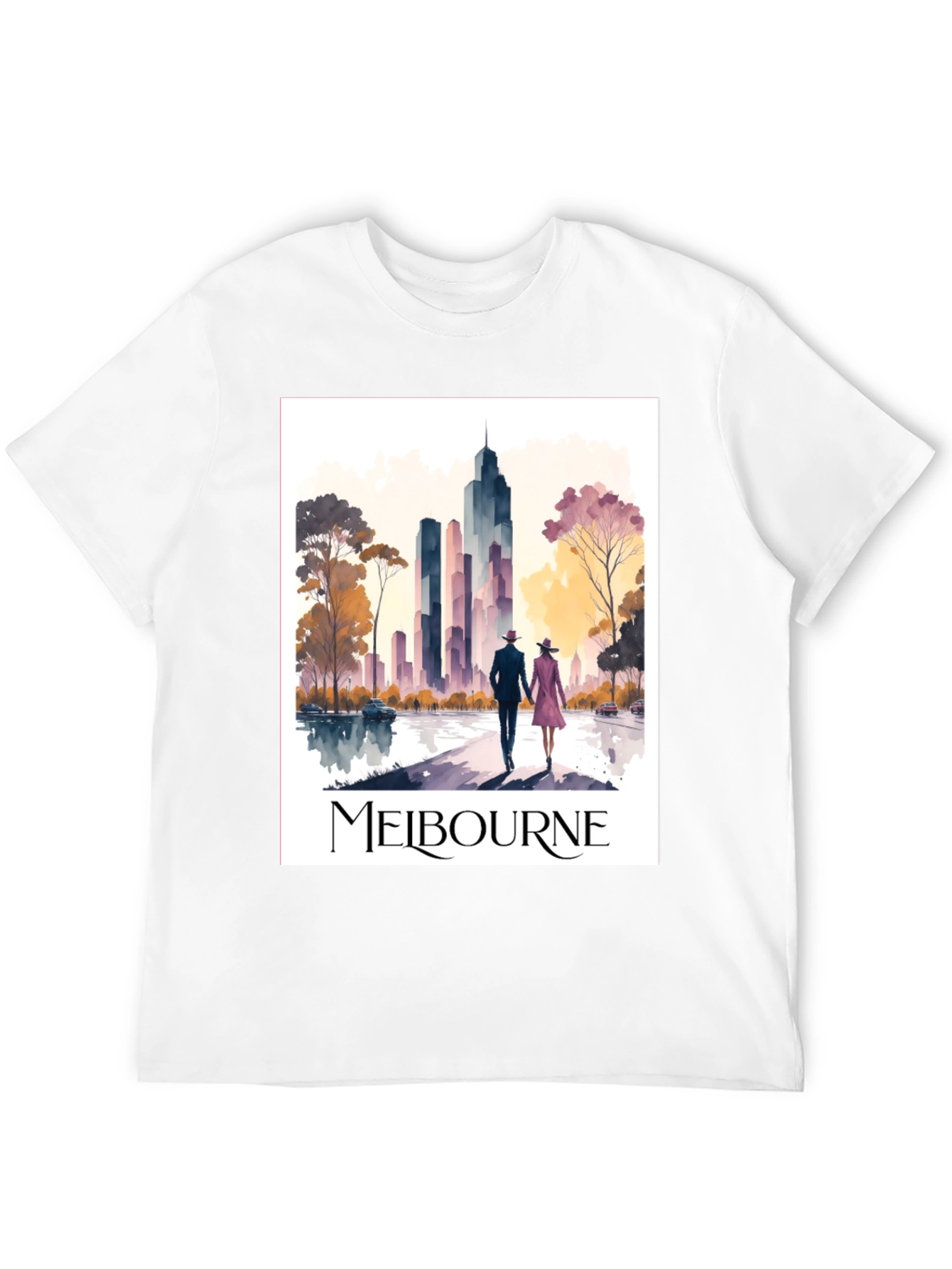 Melbourne Skyline T-Shirt: Stylish Cityscape Tee